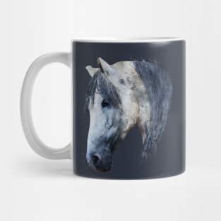 Dramabite Watercolor horse animal riding rider equine artistic Mug